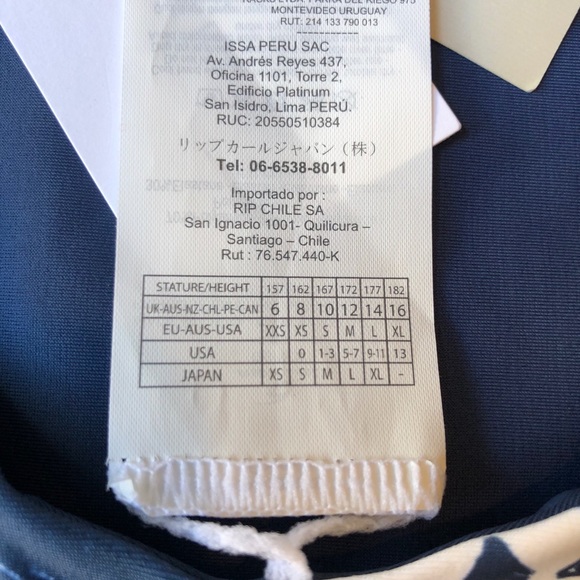 Rip Curl Shape Shifter Palm Swimsuit Blue & Cream NWT Women’s Size X-Small - Picture 8 of 14